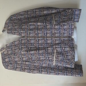 Basler Zip Up Stretch Gray Tone Jacket